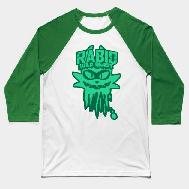 Rabid Wild Beast Baseball T-Shirt by Tyler Teej